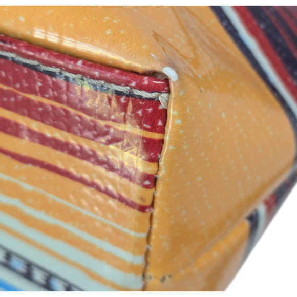 Consuela Downtown Crossbody Bag in Deanna Canvas Stripe Multicolor Yellow Blue - Picture 15 of 16